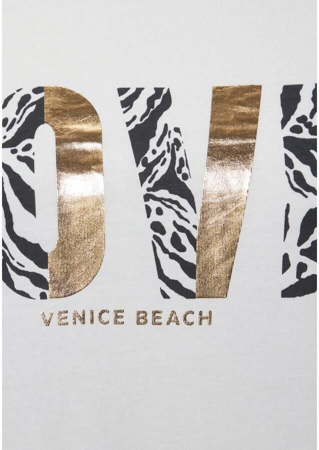 Venice Beach Shirt met korte mouwen met print op de voorzijde katoenen t-shirt losse pasvorm - Foto 4