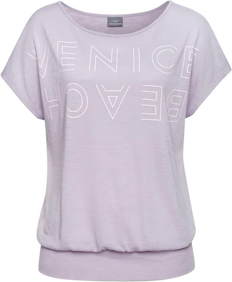 Venice Beach Shirt met ronde hals met logoprint t-shirt zomerse sportieve look - Foto 6
