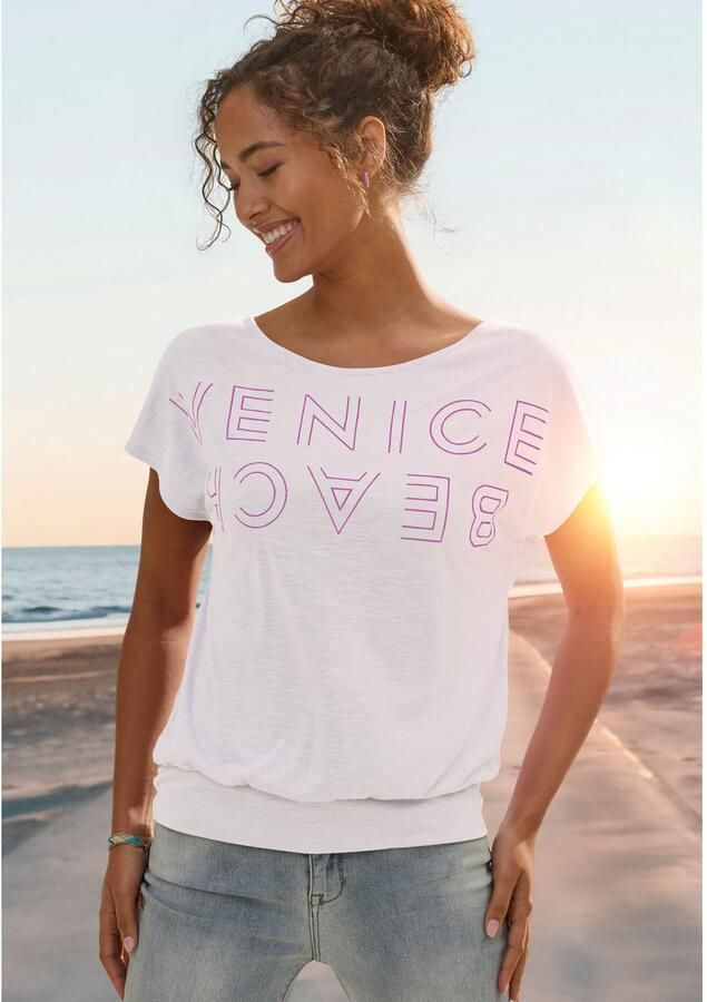 Venice Beach Shirt met ronde hals met logoprint t-shirt zomerse sportieve look - Foto 2