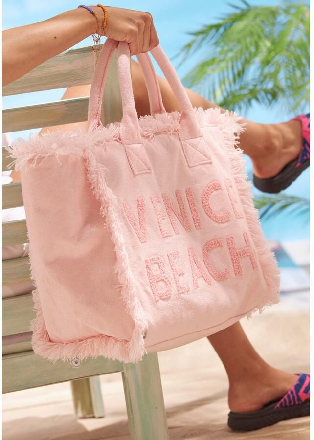 Venice Beach Shopper Tas Handtas schoudertas grote tas draagtas strandtas - Foto 5