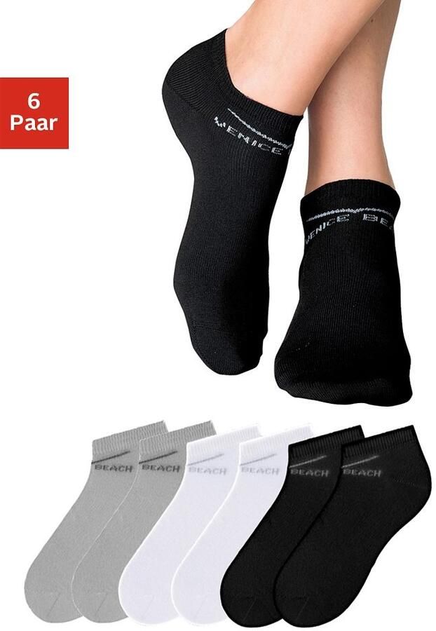 Venice Beach Sneakersokken perfecte pasvorm door lycra-aandeel (set 6 paar) - Foto 4