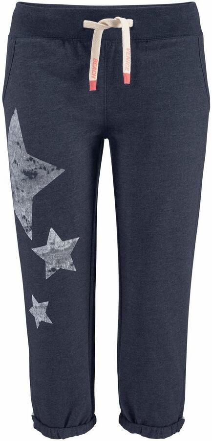 Venice Beach Sweatbroek met sterrenprint en zakken vrijetijdsbroek loungebroek - Foto 4