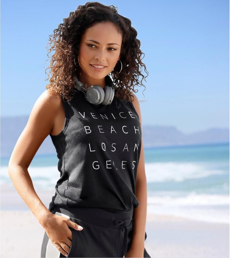 Venice Beach Tanktop met logoprint tanktop
