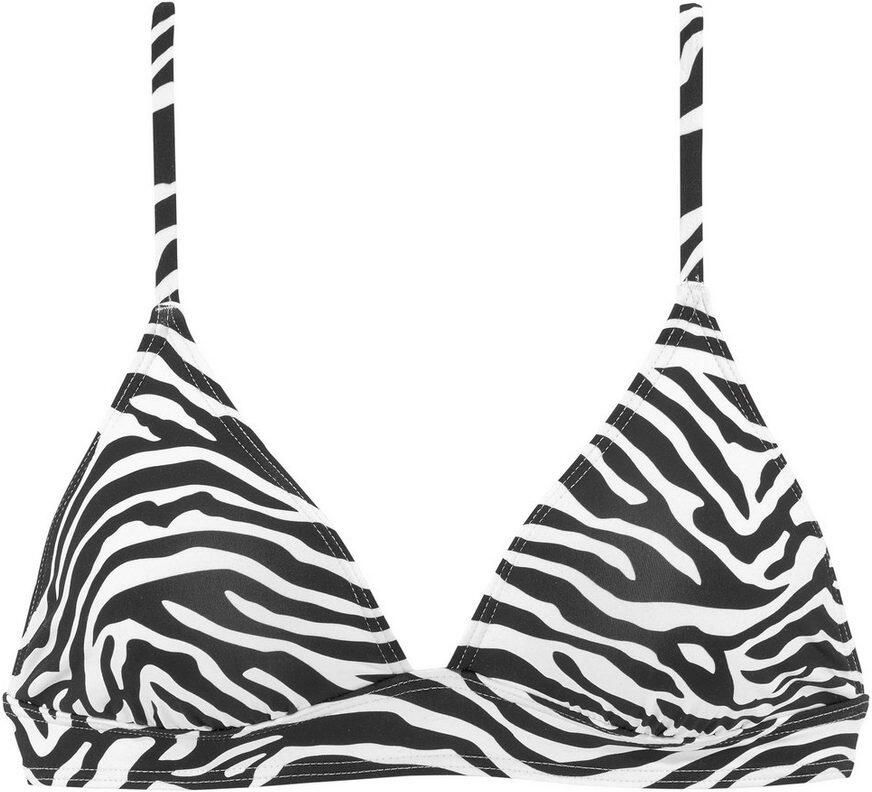 Venice Beach Triangel-bikinitop Fjella in tweekleurige animal-look