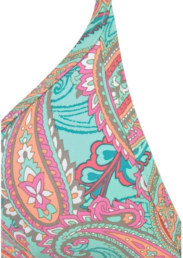 Venice Beach Triangel-bikinitop Paislee bedrukt met uitneembare softcups te binden in de nek en rug - Foto 3