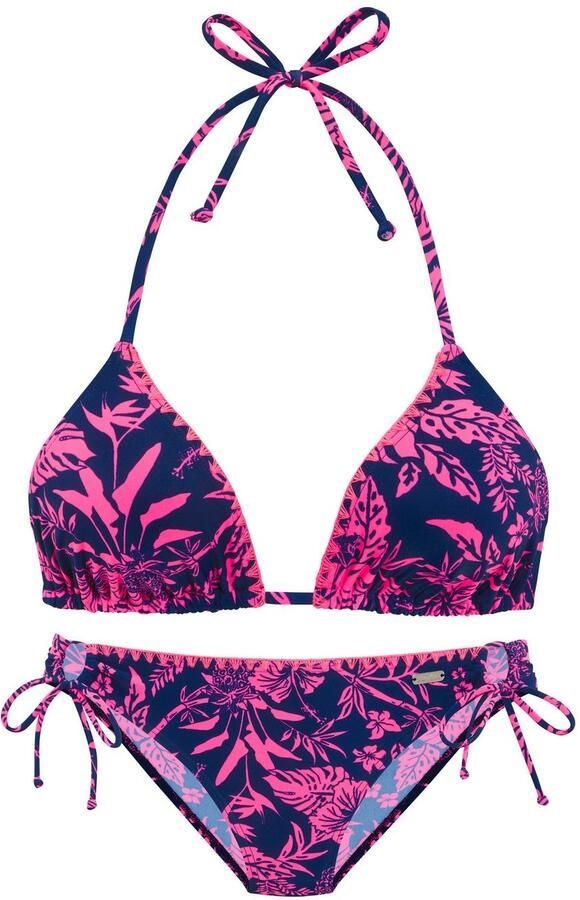 Venice Beach Triangelbikini Kensi met contrastkleurig gehaakt randje - Foto 4