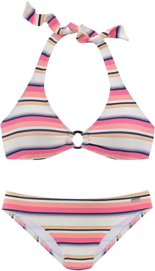 Venice Beach Triangelbikini met gestructureerde stof en sierring - Foto 3