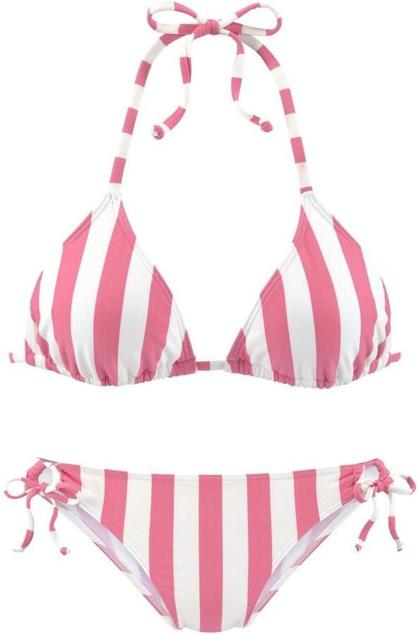 Venice Beach Triangelbikini met geweven strepen - Foto 3