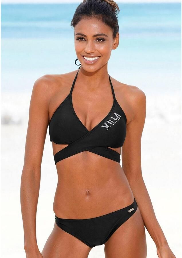 Venice Beach Triangelbikini met top in wikkel-look - Foto 5