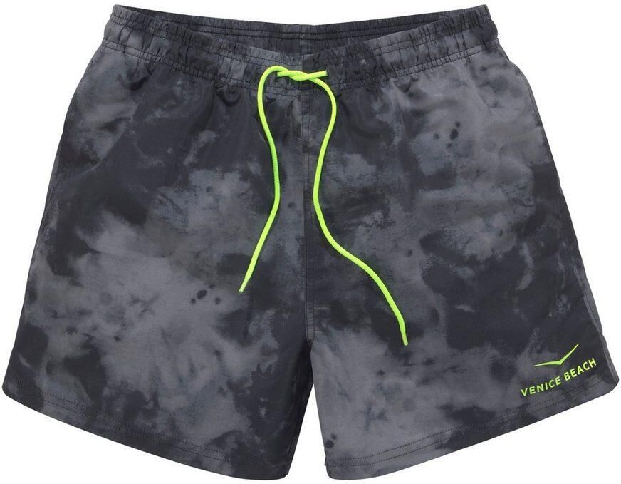 Venice Beach Zwemshort MAT met trendy batikprint