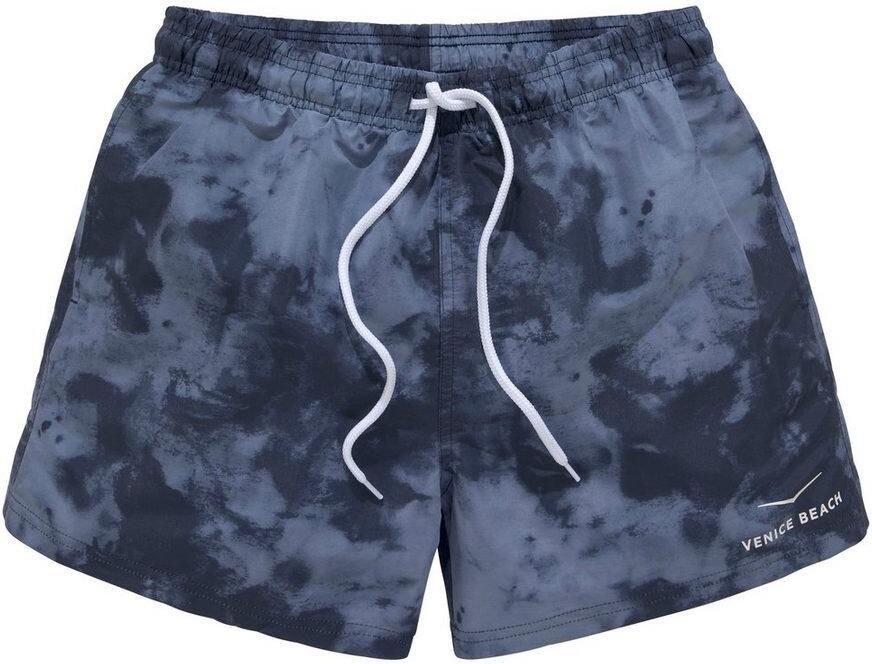 Venice Beach Zwemshort MAT met trendy batikprint