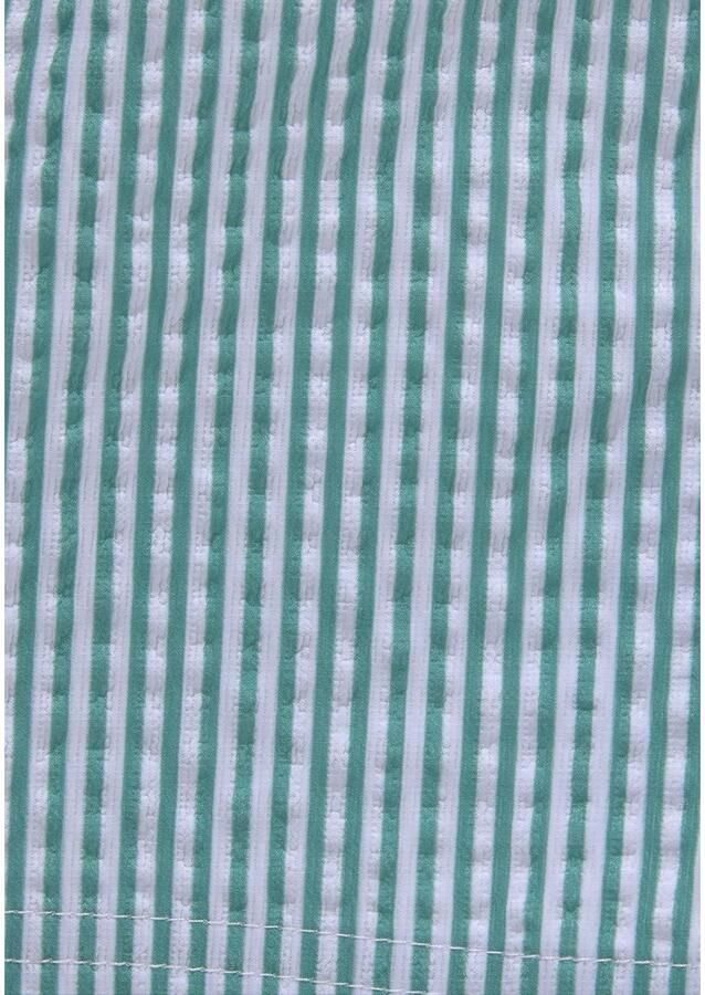 Venice Beach Zwemshort met seersucker-effect