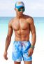 Venice Beach Zwemshort MAT met trendy batikprint - Thumbnail 1