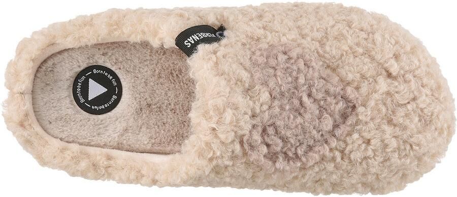 VERBENAS Pantoffels York Curly Huis-slipper pantoffel comfortschoen met label - Foto 3