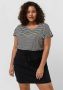 Vero Moda Curve Shirt met korte mouwen VMAVA PLAIN SS TOP STRIPE GA NOOS CURVE - Thumbnail 2