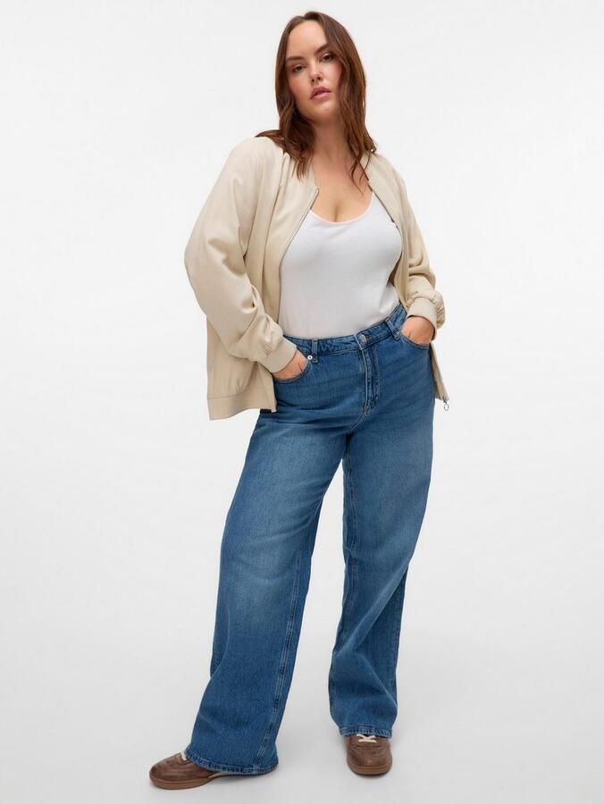 Vero Moda Curve High-waist jeans VMCTESSA HR WIDE J RA380 GA CUR NOOS - Foto 3
