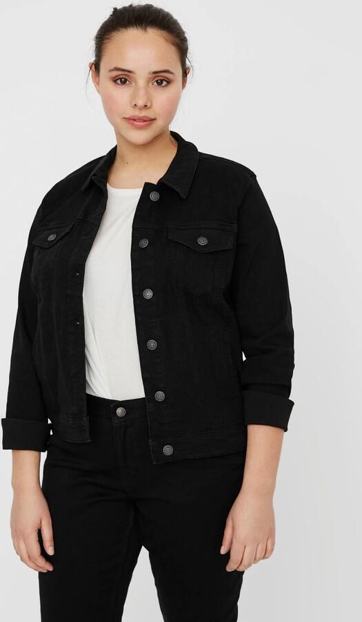 Vero Moda Curve Jeansjack VMRUNA LS SLIM DNM JCK MIX GA CUR NOOS - Foto 6