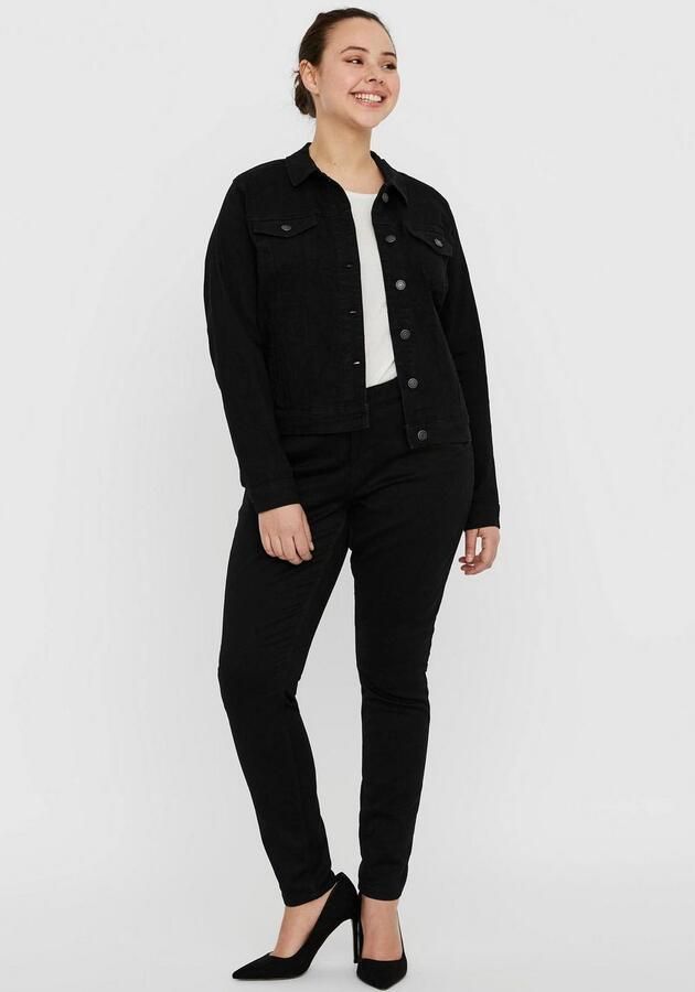 Vero Moda Curve Jeansjack VMRUNA LS SLIM DNM JCK MIX GA CUR NOOS - Foto 5