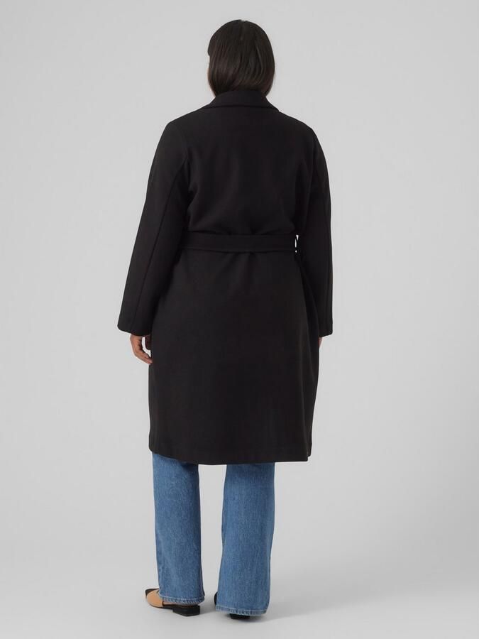 Vero Moda Curve Lange jas VMCFORTUNEAYA LONG COAT GA CUR NOOS - Foto 6