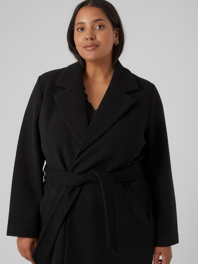 Vero Moda Curve Lange jas VMCFORTUNEAYA LONG COAT GA CUR NOOS - Foto 3