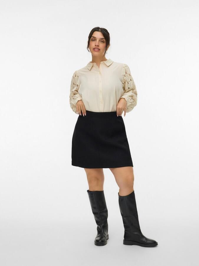 Vero Moda Curve Minirok VMCFORTUNEALLISON SHORT SKIRT GA CUR NOO - Foto 5