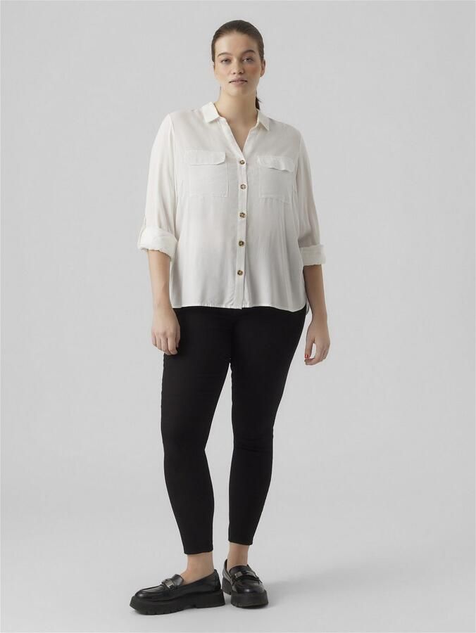 Vero Moda Curve Overhemdblouse VMBUMPY L S SHIRT NEW CURVE GA NOOS - Foto 3