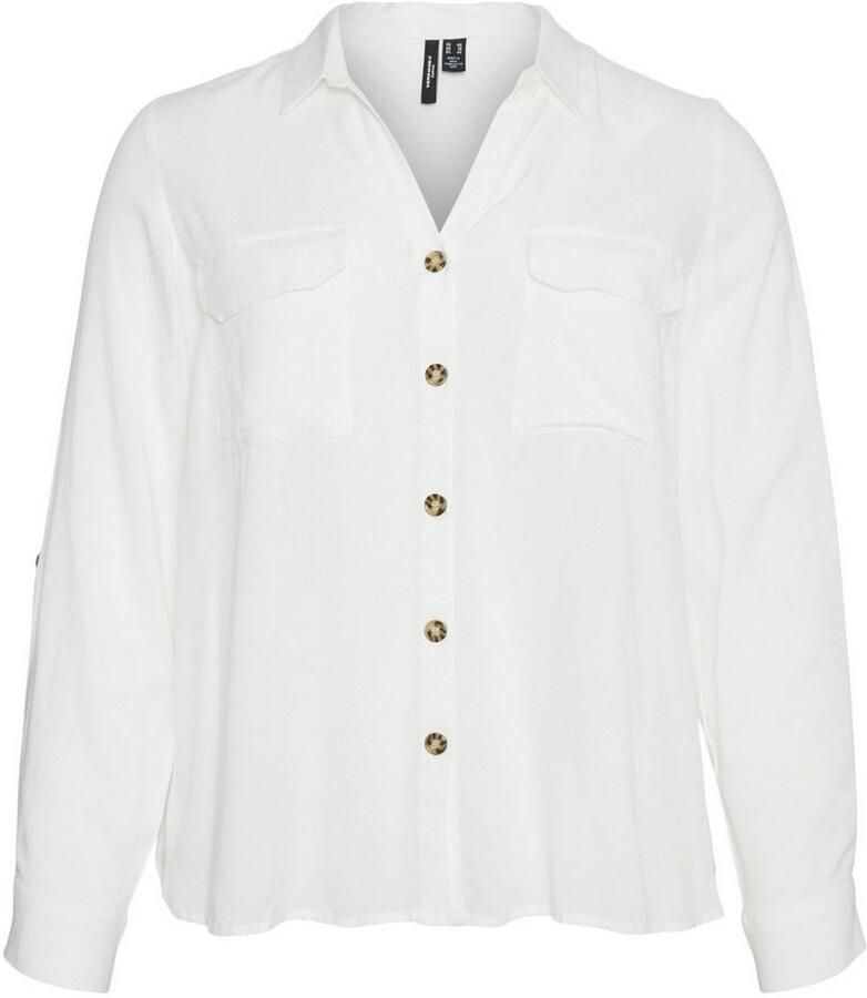 Vero Moda Curve Overhemdblouse VMBUMPY L S SHIRT NEW CURVE GA NOOS - Foto 2