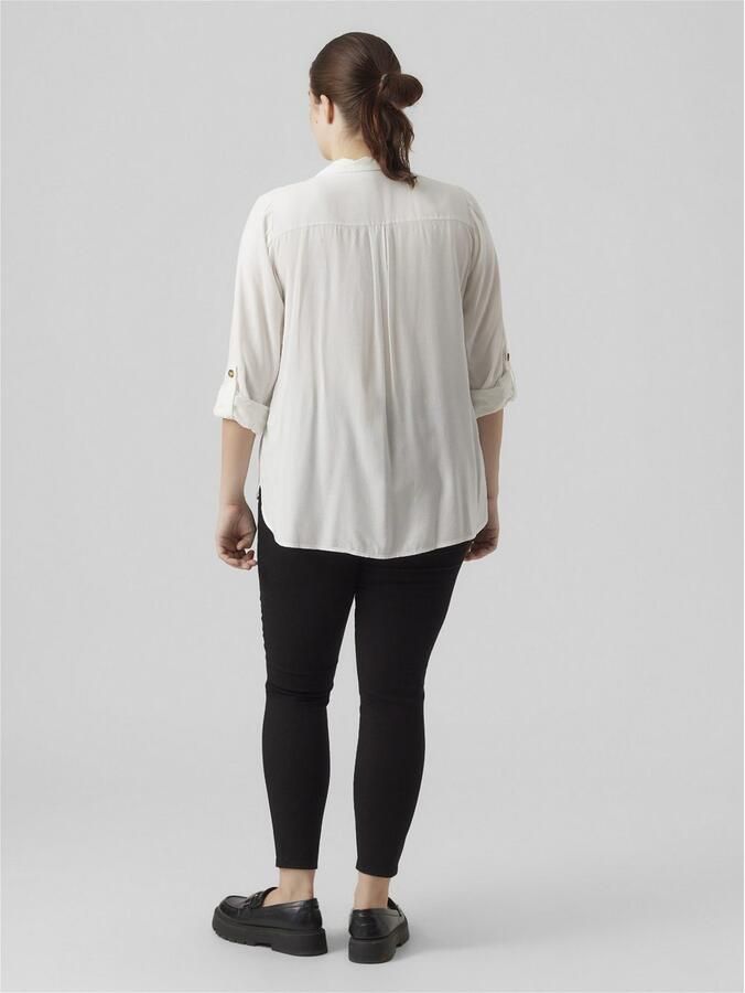 Vero Moda Curve Overhemdblouse VMBUMPY L S SHIRT NEW CURVE GA NOOS - Foto 4