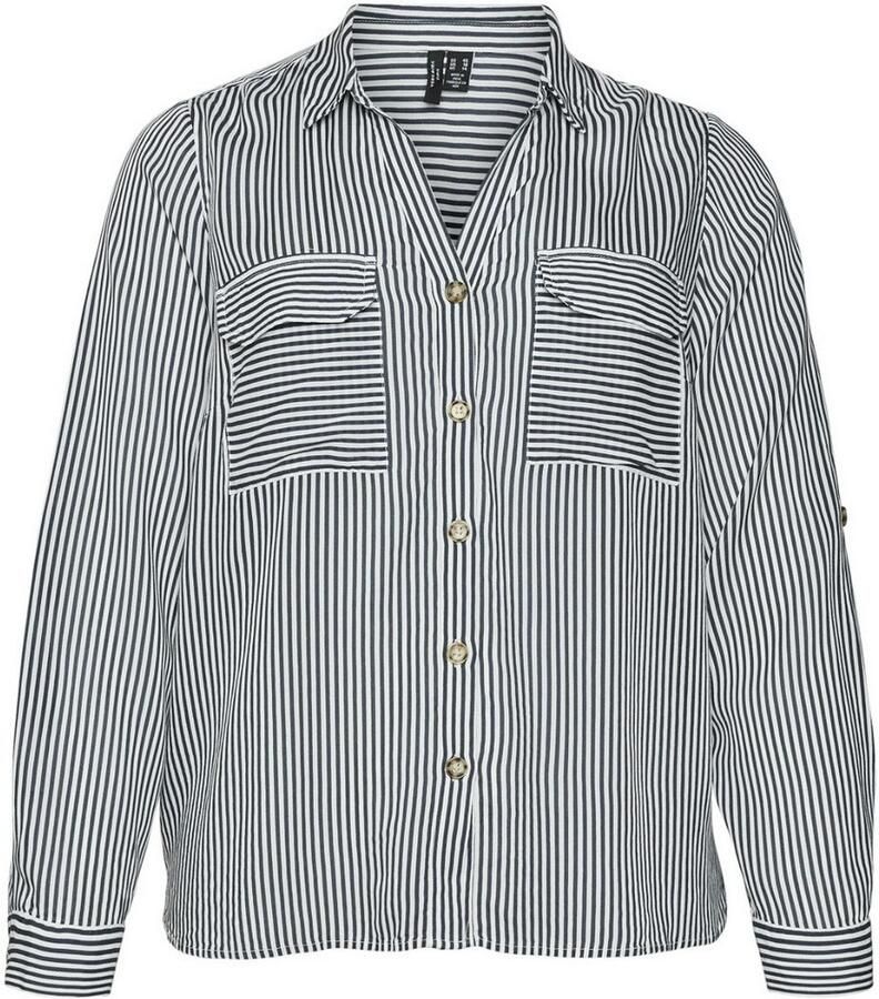 Vero Moda Curve Overhemdblouse VMBUMPY L S SHIRT NEW CURVE GA NOOS - Foto 2