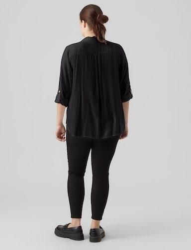 Vero Moda Curve Overhemdblouse VMBUMPY L S SHIRT NEW CURVE GA NOOS - Foto 4