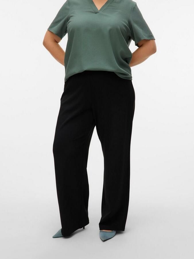 Vero Moda Curve Pantalon VMCBERLIN ZAMIRA MW WIDE PANT CUR - Foto 7
