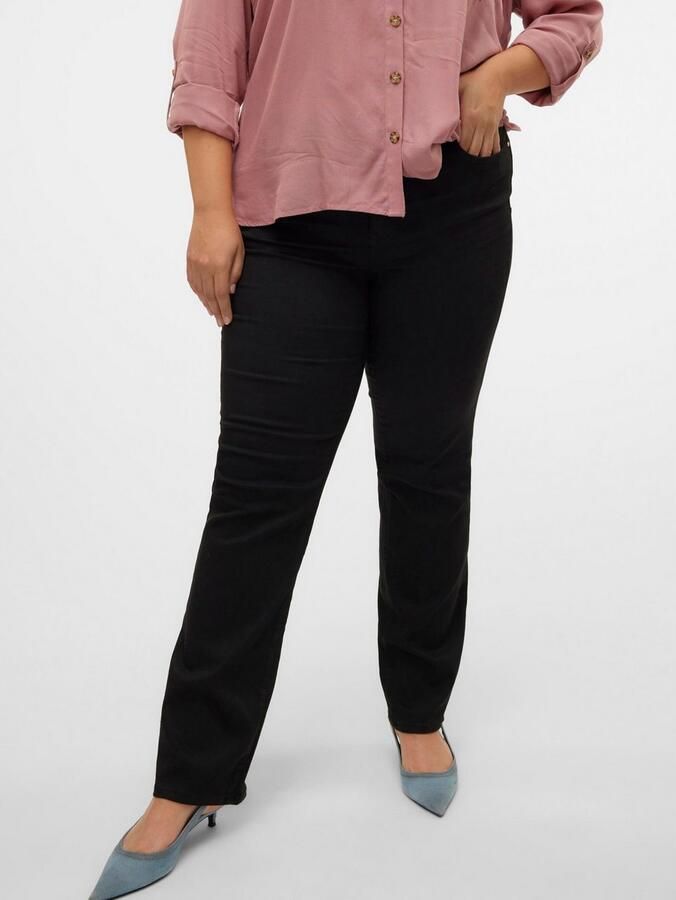 Vero Moda Curve Straight jeans VMCFLASH MR STRAIGHT J LI140 GA CUR NOOS - Foto 2