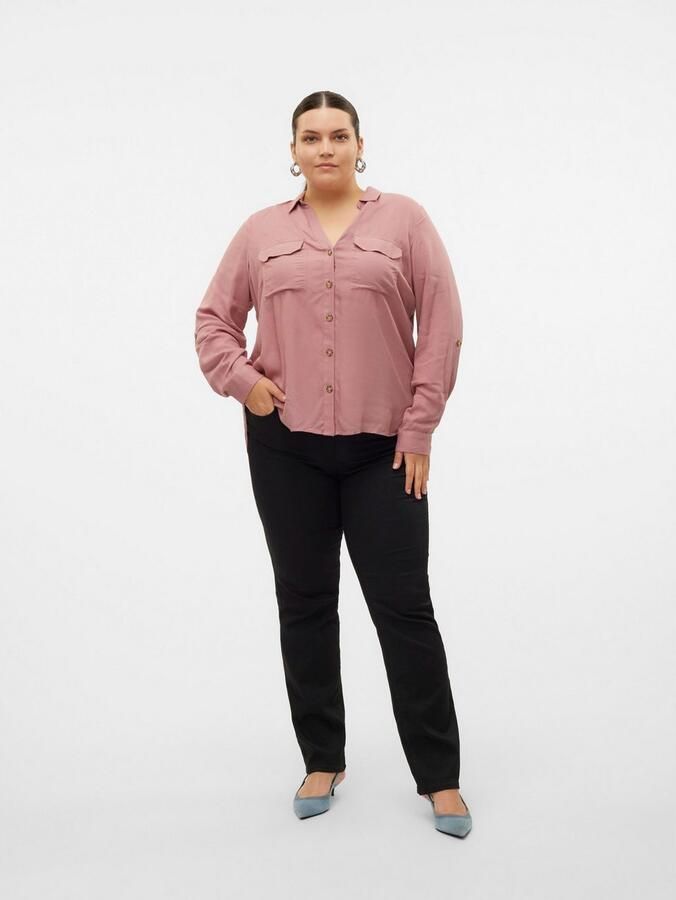 Vero Moda Curve Straight jeans VMCFLASH MR STRAIGHT J LI140 GA CUR NOOS - Foto 5