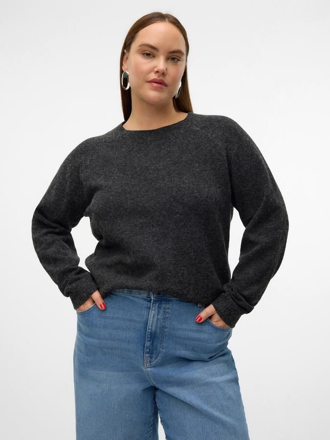 Vero Moda Curve Trui met ronde hals VMCDOFFY LS O-NECK BLOUSE GA NOOS CUR - Foto 2