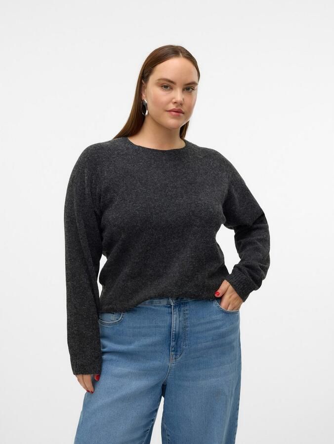 Vero Moda Curve Trui met ronde hals VMCDOFFY LS O-NECK BLOUSE GA NOOS CUR - Foto 5