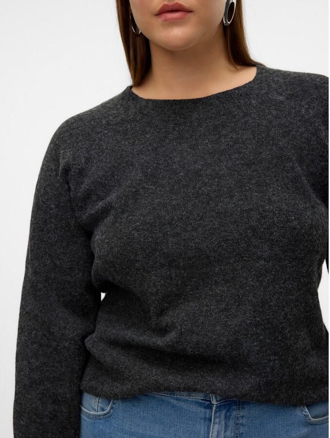 Vero Moda Curve Trui met ronde hals VMCDOFFY LS O-NECK BLOUSE GA NOOS CUR - Foto 4