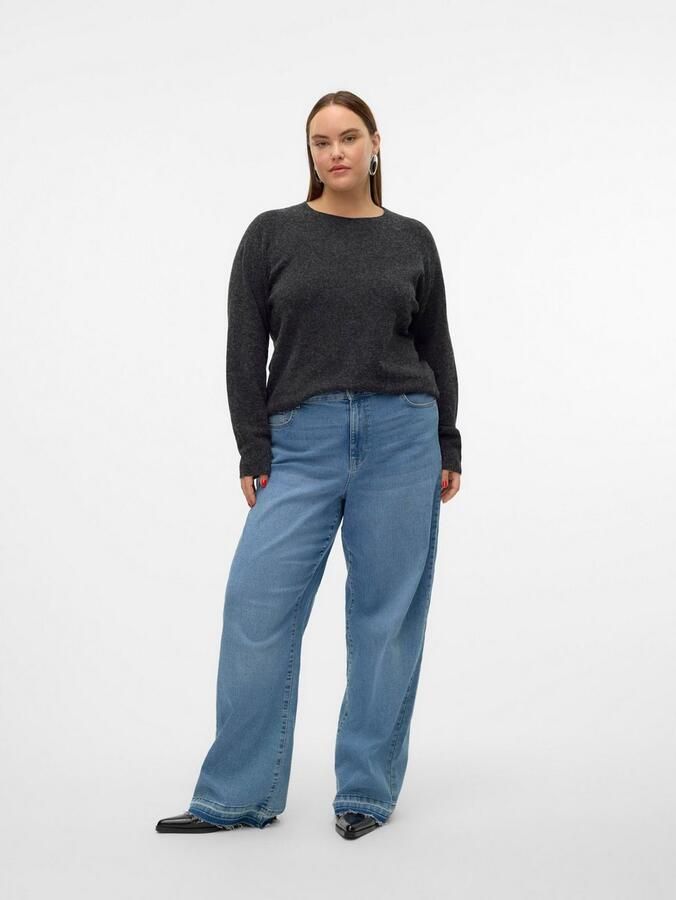 Vero Moda Curve Trui met ronde hals VMCDOFFY LS O-NECK BLOUSE GA NOOS CUR - Foto 7