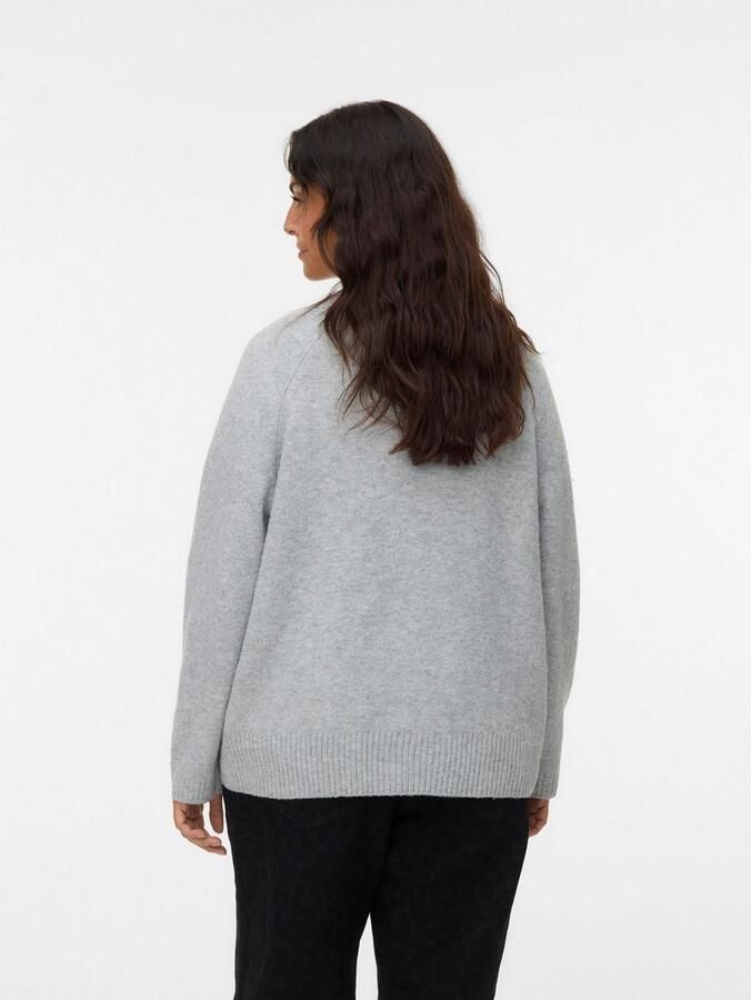 Vero Moda Curve Vest VMCBOOM LS V-NECK BUTTON CARDI NOOS CUR - Foto 3