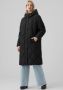Vero Moda Lange Jas in Zwart | Freewear Zwart Black Dames - Thumbnail 1