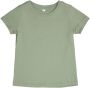 VERO MODA GIRL T-shirt VMPAULA groen Meisjes Katoen Ronde hals Effen 122 128 - Thumbnail 2