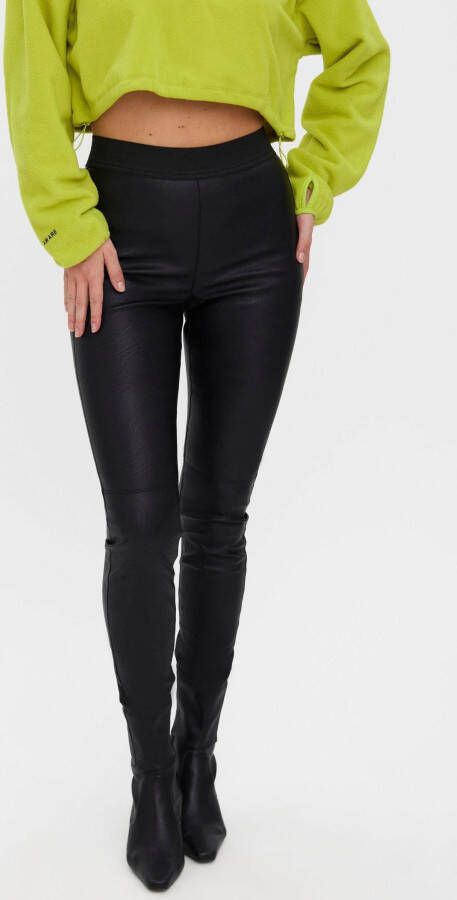 Vero Moda Imitatieleren broek VMSTORM HR PL CUT LEGGING