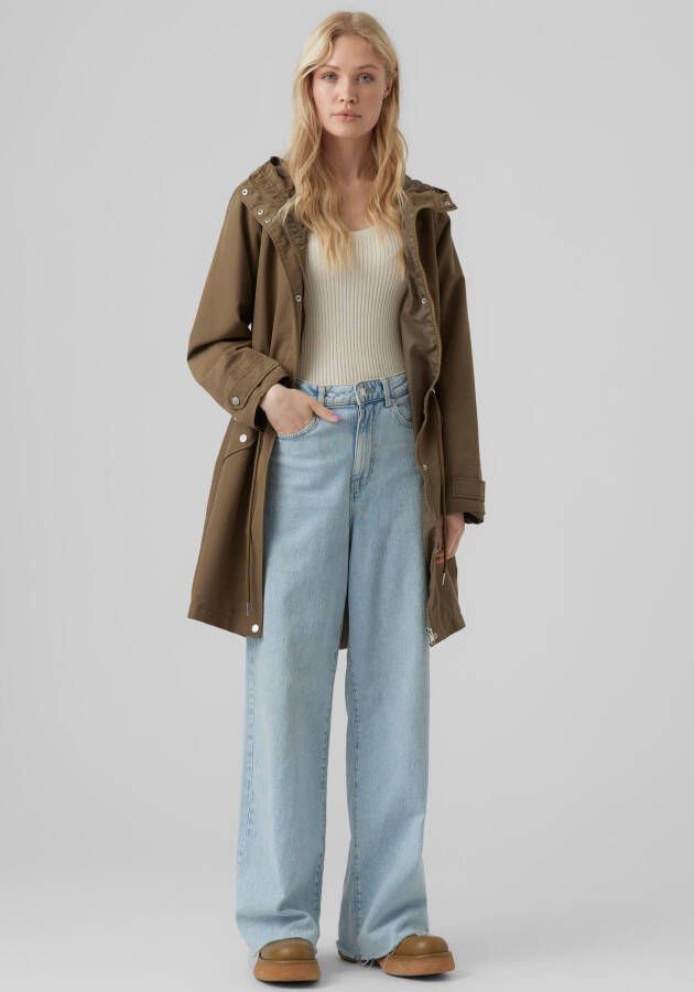 Vero Moda Outdoor Lange jas met steekzakken model 'EVERLY'