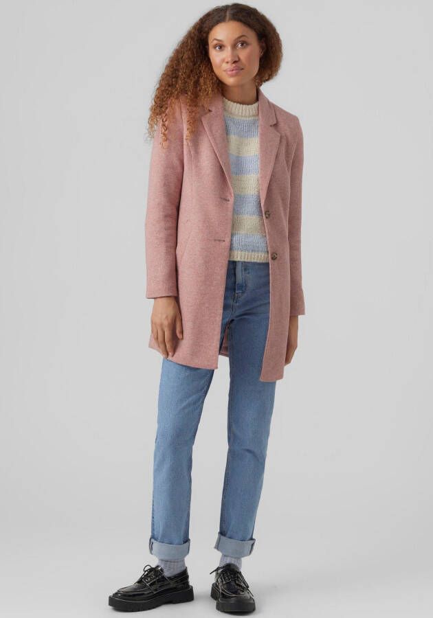Vero Moda Lange jas met steekzakken opzij model 'CALLIE'