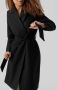 Vero Moda Getailleerde lange jas met strikceintuur model 'FORTUNEAYA' - Thumbnail 1