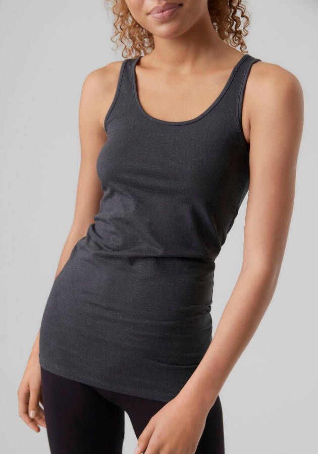 Vero Moda Mouwloze top van biologisch katoen Grijs Dames