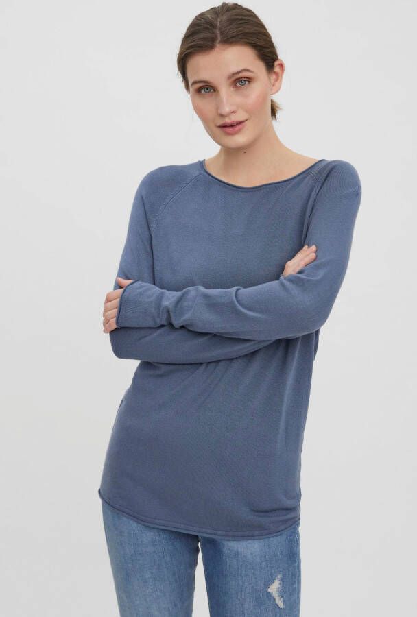Vero Moda Gebreide pullover met boothals model 'NELLIE'