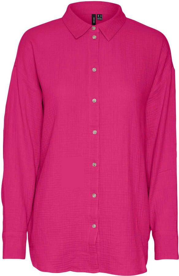 Vero Moda Overhemdblouse met structuurmotief model 'NATALI'