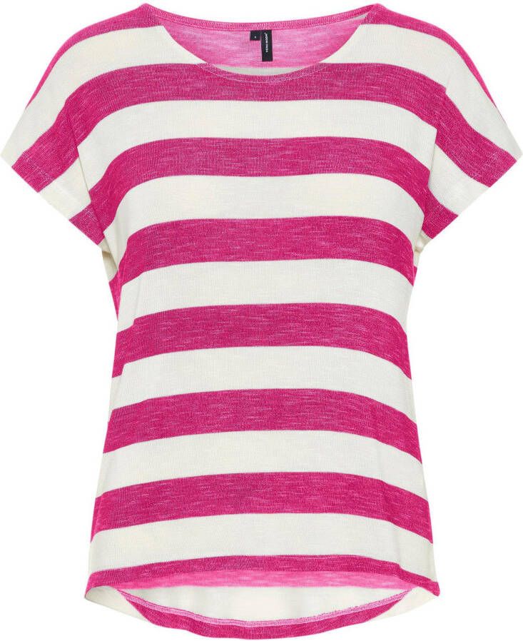 Vero Moda Shirt met korte mouwen VMWIDE STRIPE S L TOP GA JRS NOOS