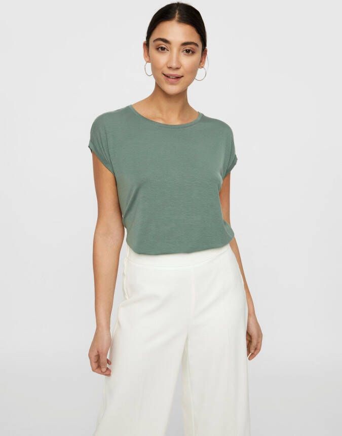 Vero Moda Shirt met ronde hals VMAVA PLAIN - Foto 2