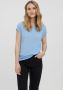 Vero Moda Shirt met ronde hals VMAVA PLAIN SS TOP - Thumbnail 3